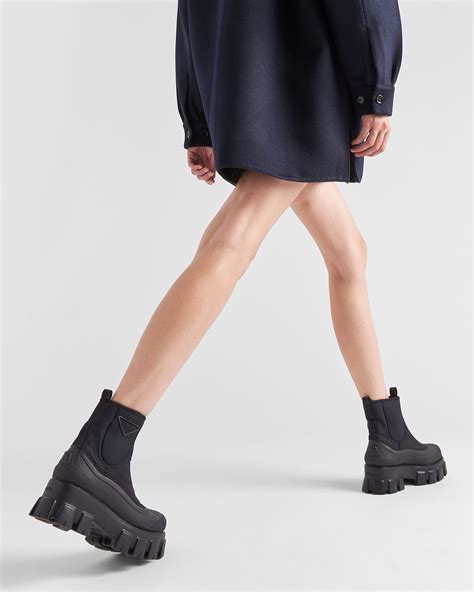 prada nylon wedges boots|re nylon gabardine boots.